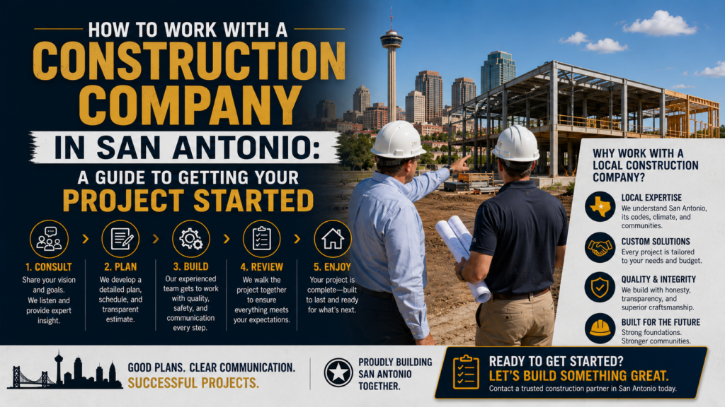 How to Work with a Construction Company in San Antonio: A Guide to Getting Your Project Started